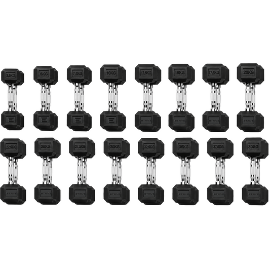 STRIVE Hexagon dumbbell set 2,5 t/m 40 kg – 680 kg