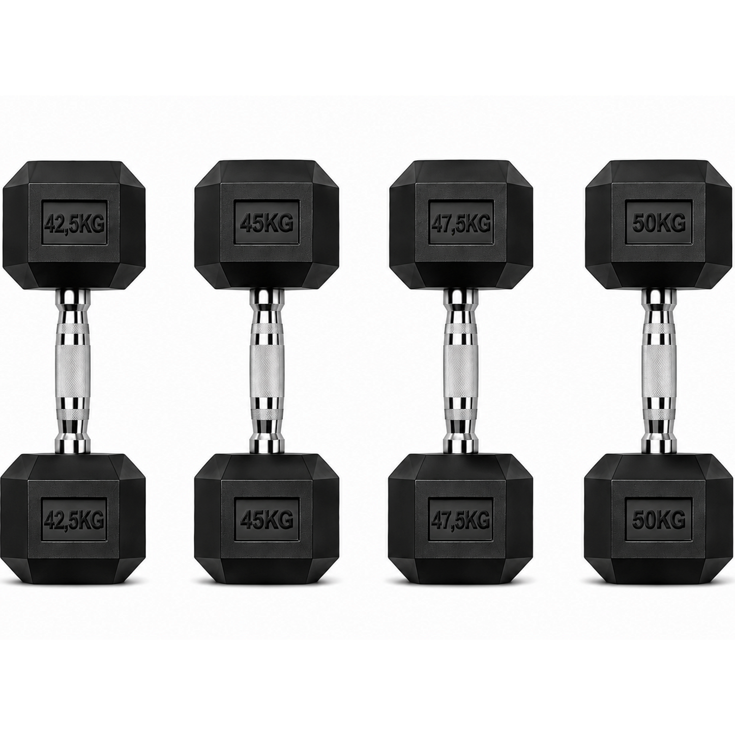 STRIVE Hexagon dumbbell set 42,5 t/m 50 kg – 370 kg
