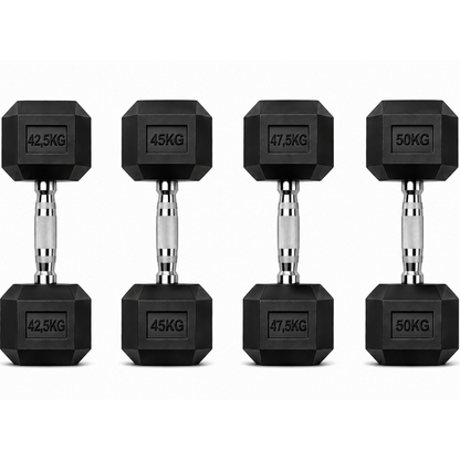 STRIVE Hexagon dumbbell set 42,5 t/m 50 kg – 370 kg