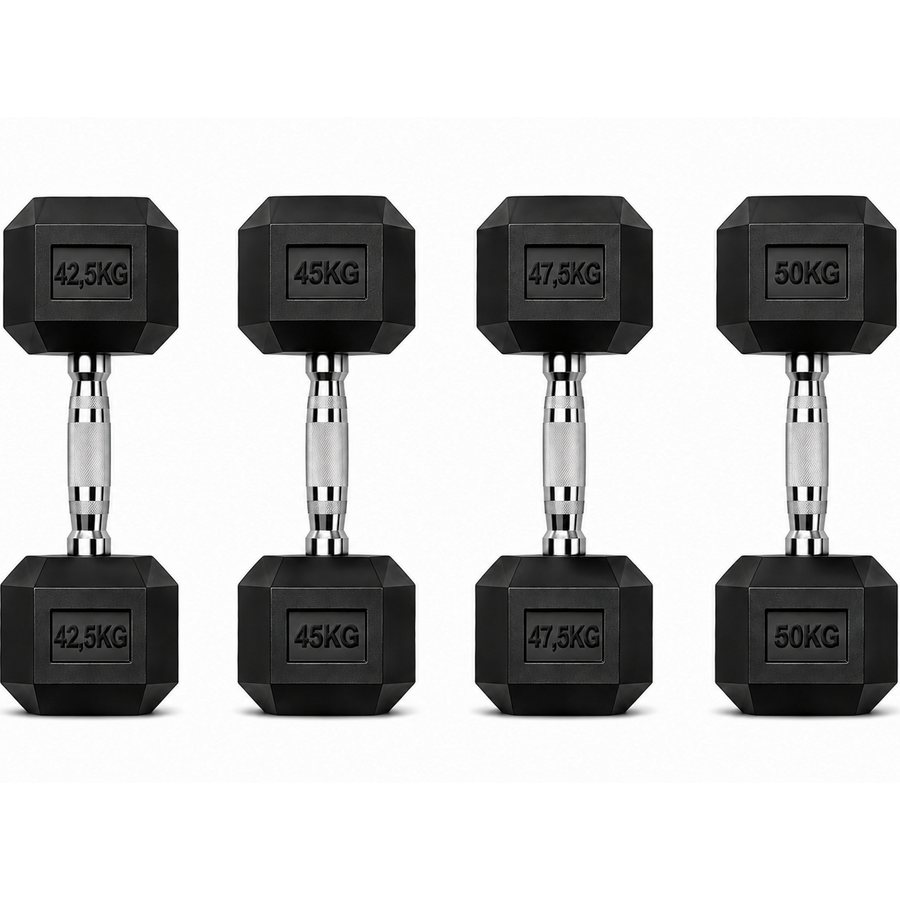 STRIVE Hexagon dumbbell set 42,5 t/m 50 kg – 370 kg