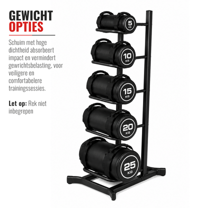 Sandbags - Bundle - Pure Functionele Kracht - 5, 10, 15, 20 en 25 kg