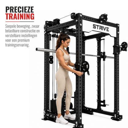 Smith machine krachtstation inclusief Weightstack 9 - Compleet trainingstation