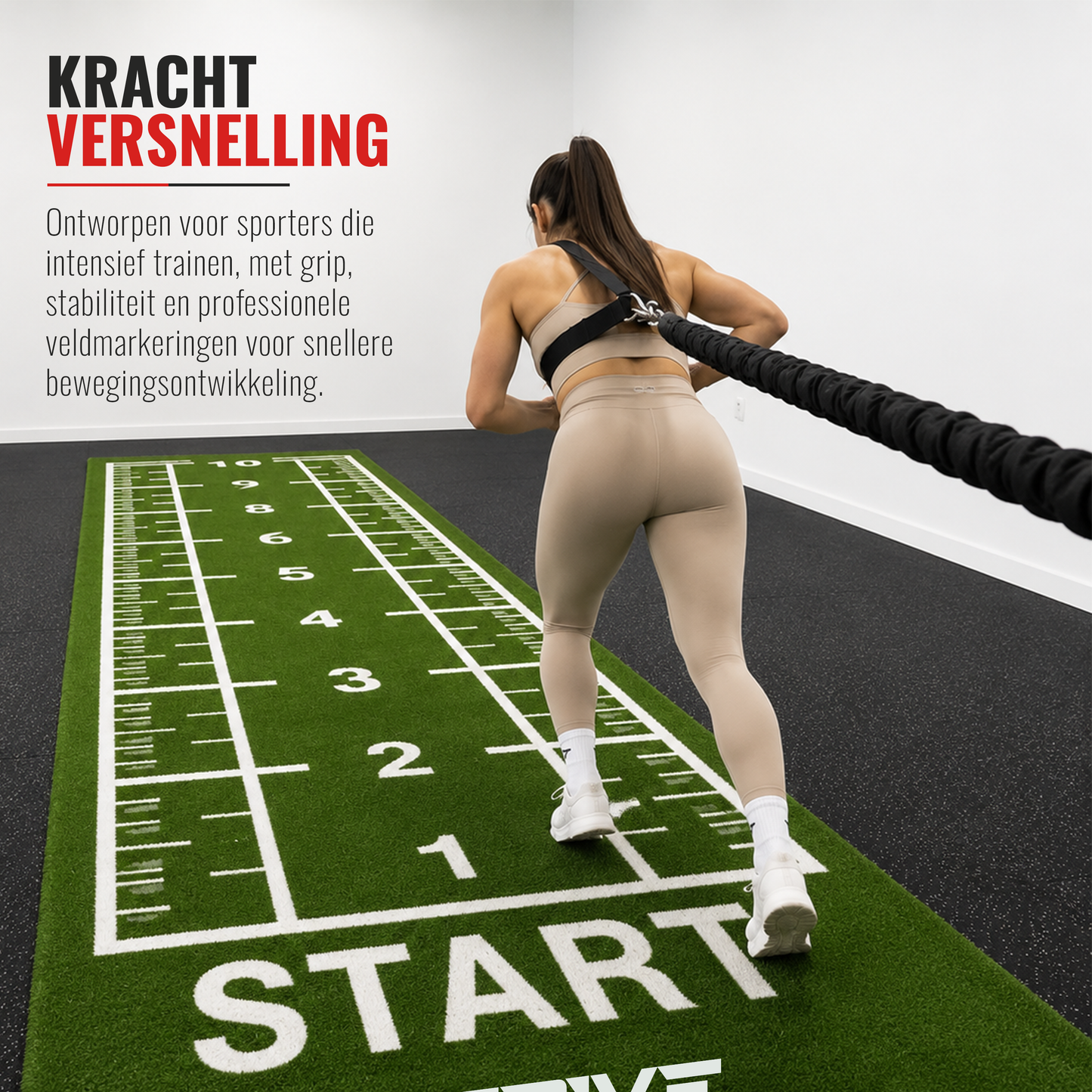 Sprint Track Grass 10x1 m – Compacte Sprintoplossing